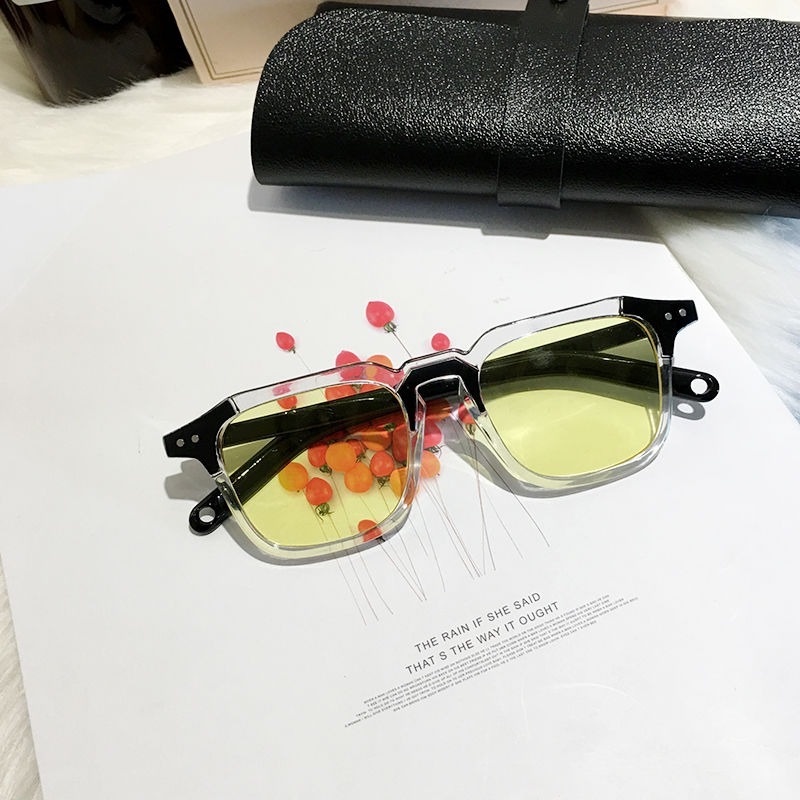 Kính mát gọng oval thiết kế thời trang phong cách Hàn Quốc cho nam và nữ