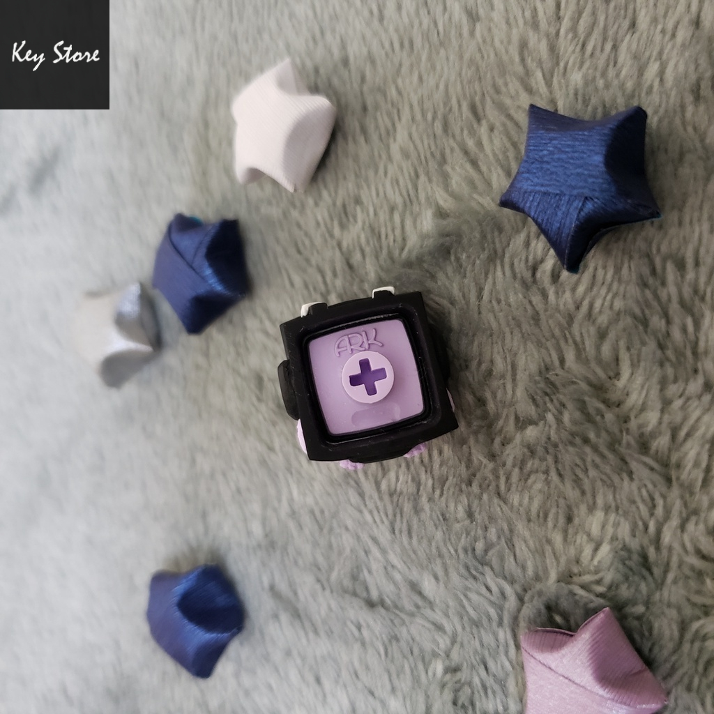 Nút bàn phím cơ artisan keycap sirius màu tím kính tím