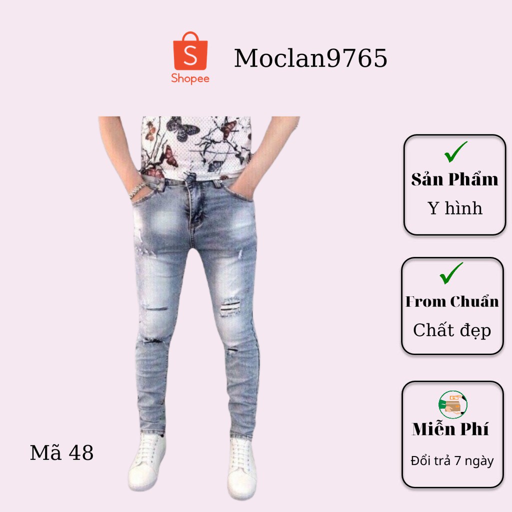 Quần jean nam cao cấp, chất liệu bò ( jean ) mềm mịn, from chuẩn, có nhiều mẫu đi kèm Moclan39
