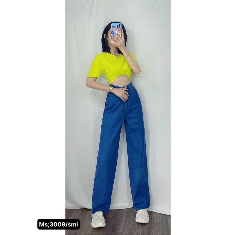 QUẦN JEAN ỐNG RỘNG XANH ĐẬM🎯mã 3009 | BigBuy360 - bigbuy360.vn