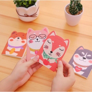 Sổ tay mini gấu mèo