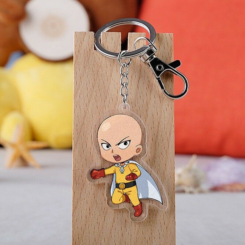 Móc Khóa Hình Nhân Vật Saitama Genos Trong One Punch-Man