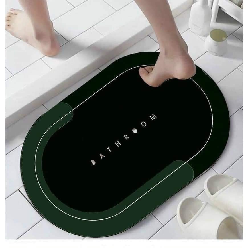 Thảm Lau Chân Hình Bầu Chống Trơn Trượt Thấm Nước 40*60cm Màu Vintage | Liz Flower