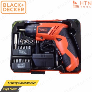 Máy vặn vít dùng pin Black & Decker KC4815KA15 Ni-Cd 4.8V/0.6Ah đi kèm hộp nhựa 15 chi tiết
