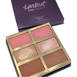 Bảng phấn Tarte Pro Glow 3 má hồng, highlight, khối