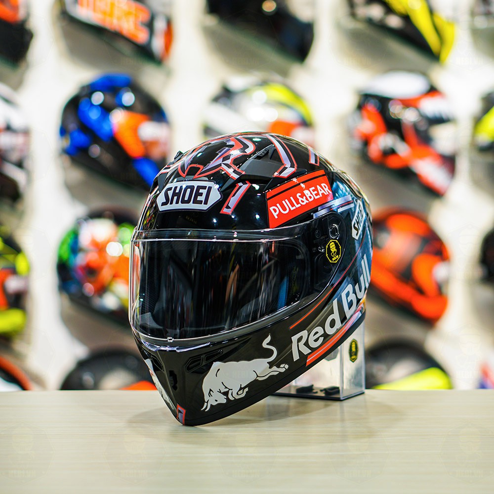 Tem Decal Shoei M93 Đỏ Dán Mọi Mũ Fullface