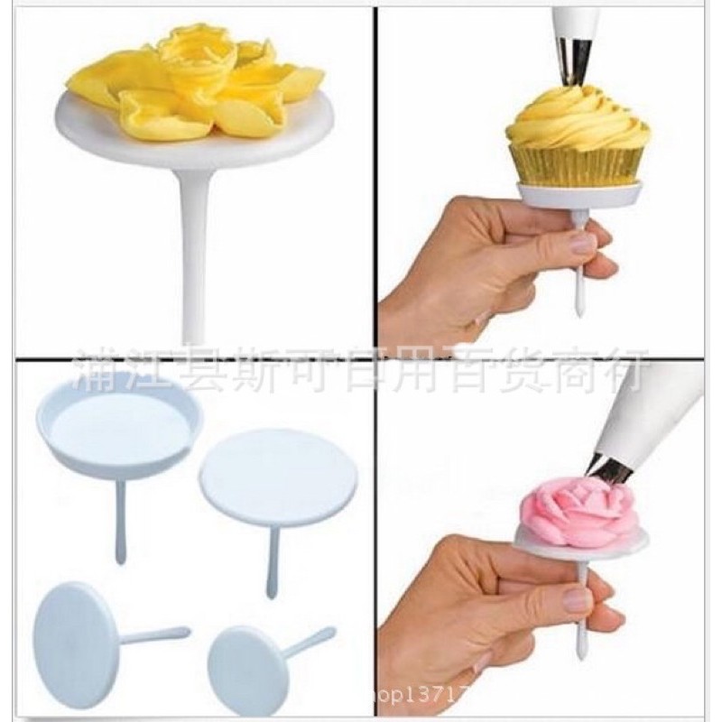 Set 4 cây dù bắt hoa,bánh cup
