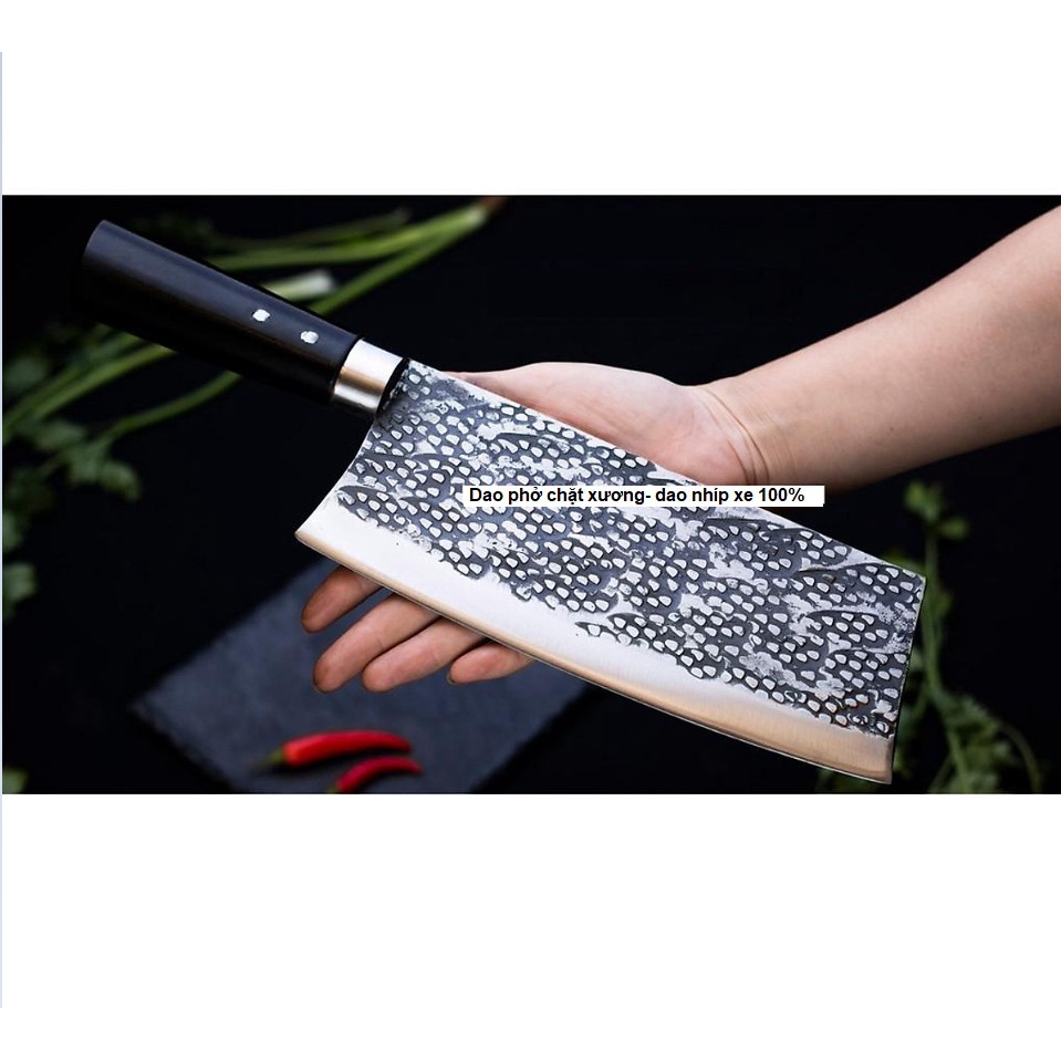 Dao Phúc Sen Dao chặt xương 05 cán mun