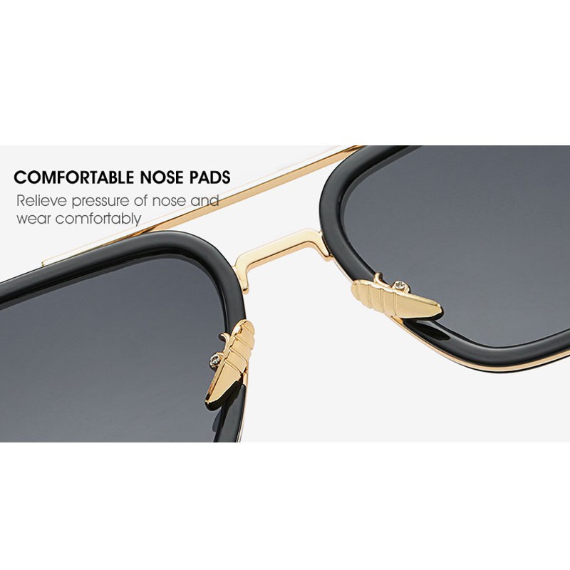 Kính mát Tony Stark/Iron Man bằng kim loại thời trang cho nam