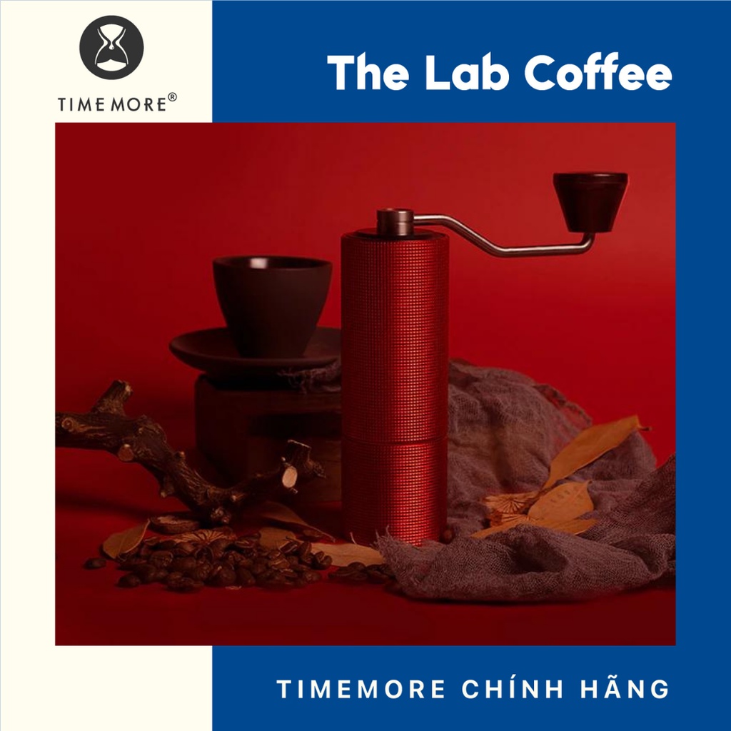 Cối xay cà phê cầm tay Timemore Chestnut C2 - Phiên bản giới hạn màu đỏ Limited Festival Red
