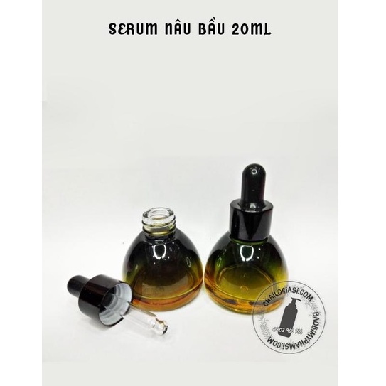 VỎ CHAI SERUM NÂU BẦU 20ML