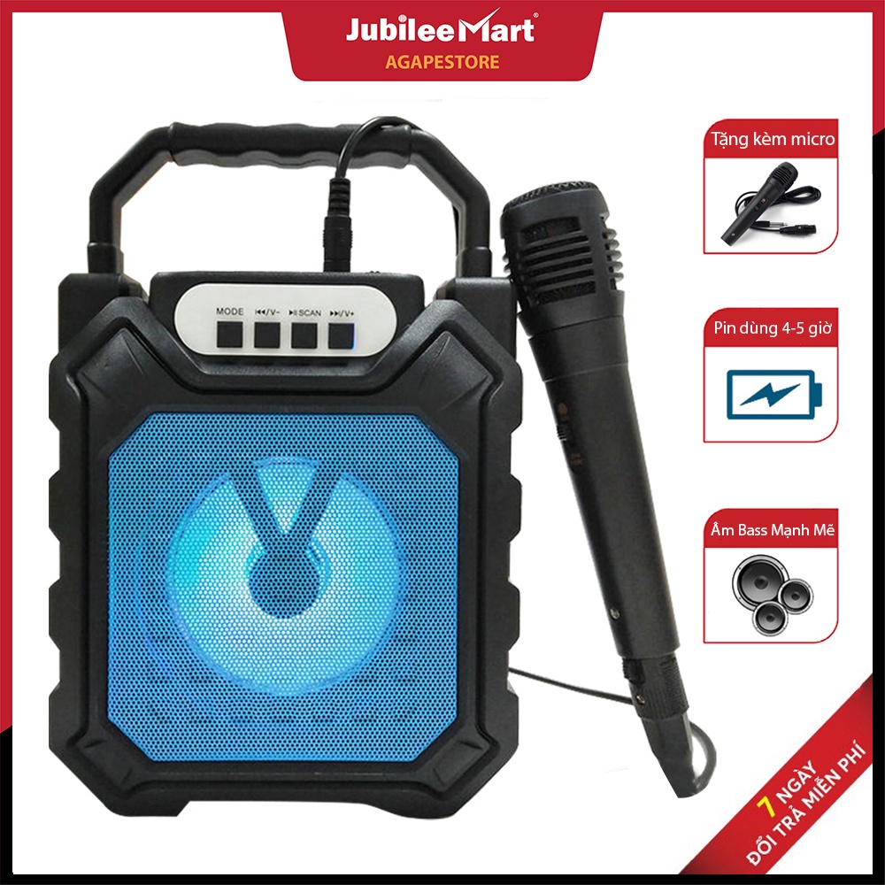 LOA KARAOKE MINI BLUETOOTH XÁCH TAY 5 CHỨC NĂNG, ÂM CỰC HAY - BẢO HÀNH 1 ĐỔI 1 NẾU LỖI