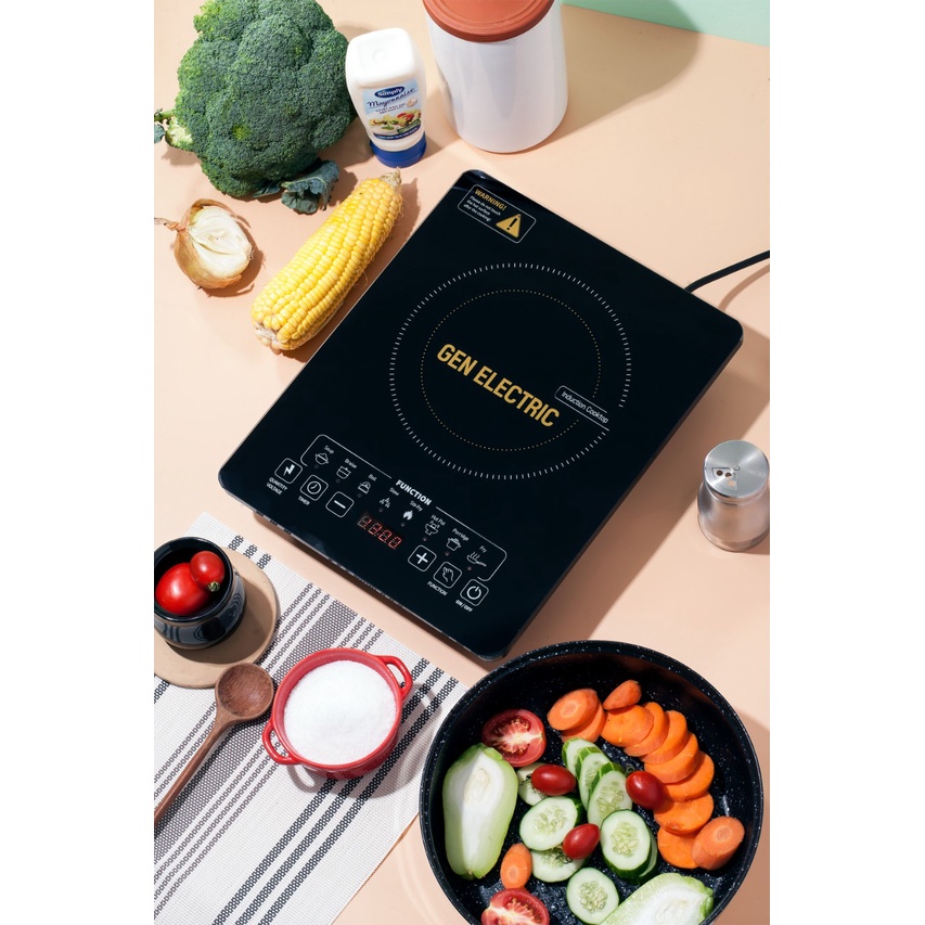 Bếp Từ Đơn Bếp Từ Ăn Lẩu Gen Chính Hãng Mặt Kính Chịu Nhiệt An Toàn Tiết Kiệm Điện Nấu Nhanh Công Suất Lớn