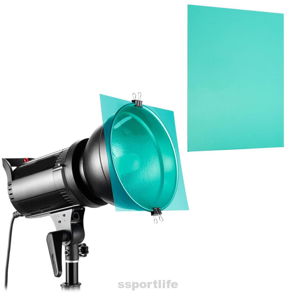 Tấm Lọc Ánh Sáng Gel Hình Vuông 11 Màu 30cm Dành Cho Đèn Flash Chụp Ảnh