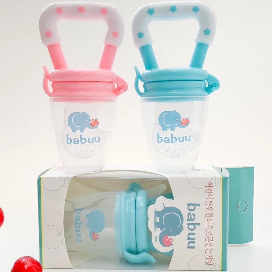 Túi nhai ăn dặm chống hóc Babuu Baby Nhật Bản cho bé tập ăn an toàn tuyệt đối từ 3-12 tháng tuổi