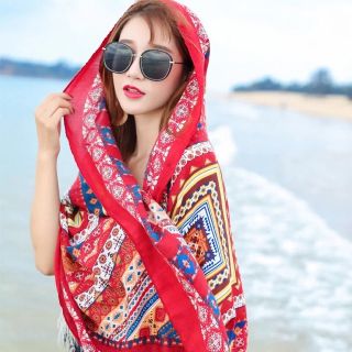 Khăn choàng boho khăn thổ cẩm đa năng