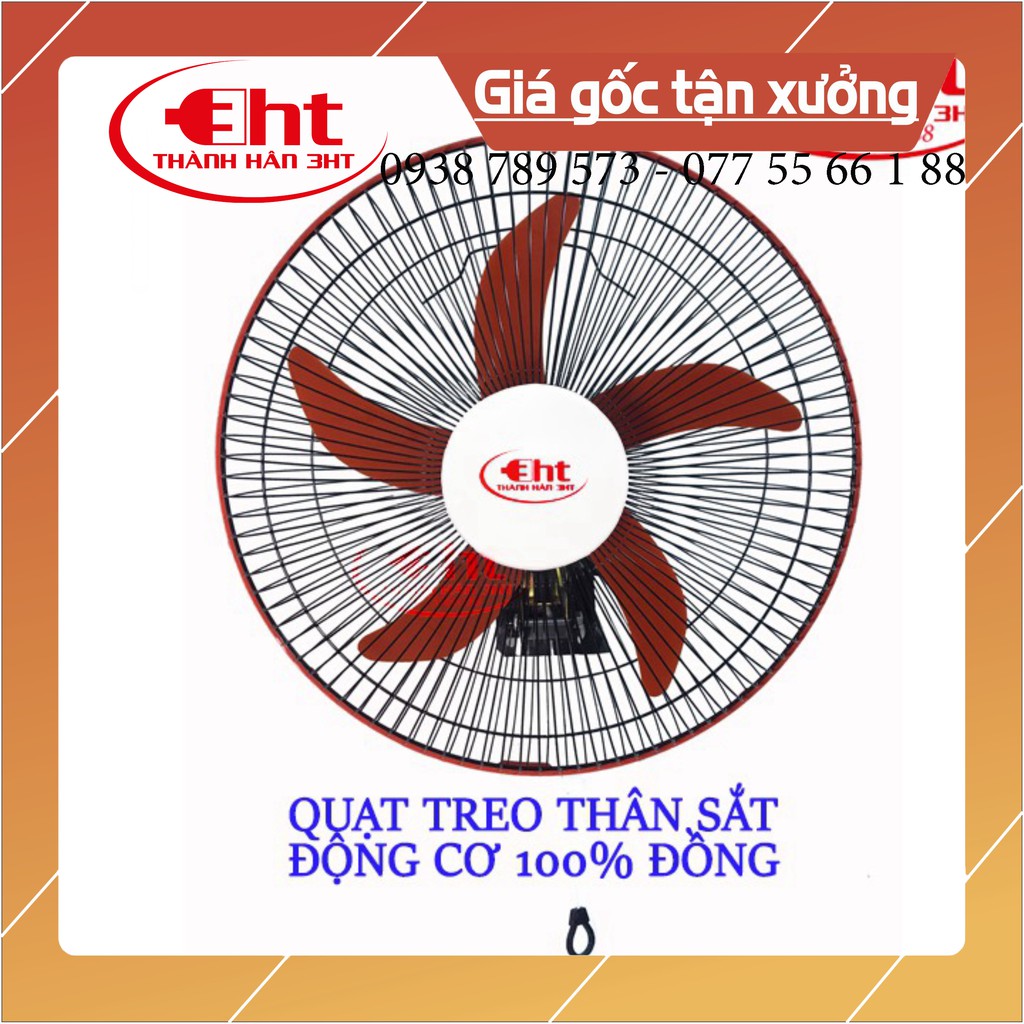 QUẠT TREO THÂN SẮT - MOTER ĐỒNG 100%