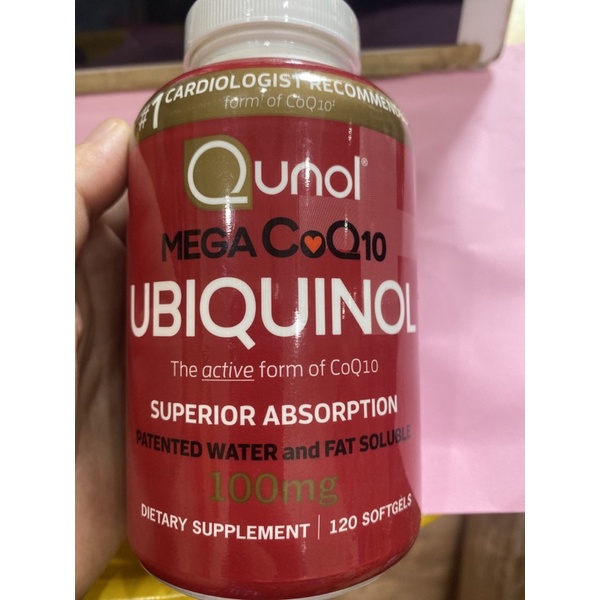 Qunol Mega Ubiquinol CoQ10 Bổ sung C0Q10 120 viên