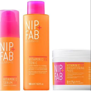 Order uk - set sản phẩm dưỡng trắng vit c nip+fab