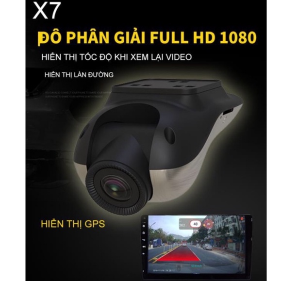 Camera Hành Trình X7 Full HD Kết Nối Màn Hình DVD Android Cho Ô Tô Xe Hơi