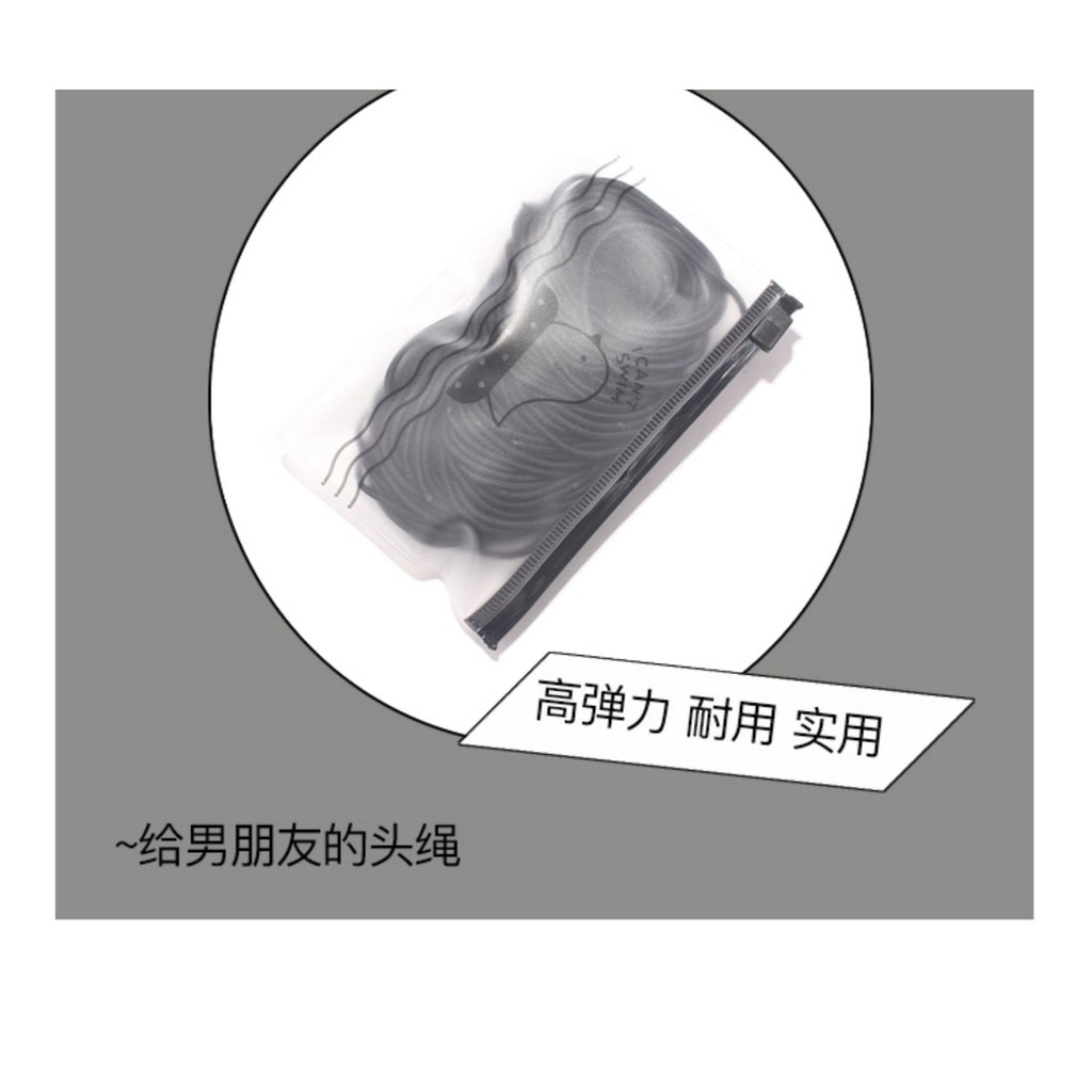 Dây Thun Cột Tóc Đuôi Heo Co Giãn Dành Cho Nam