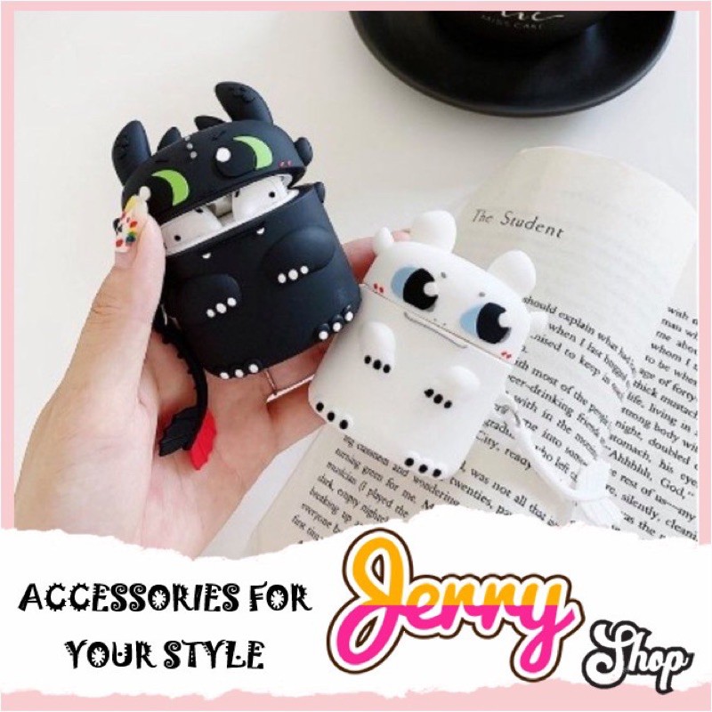 Vỏ ốp case bảo vệ bao đựng tai nghe không dây bluetooth 1/2/Pro chống va đập - Jerry Shop