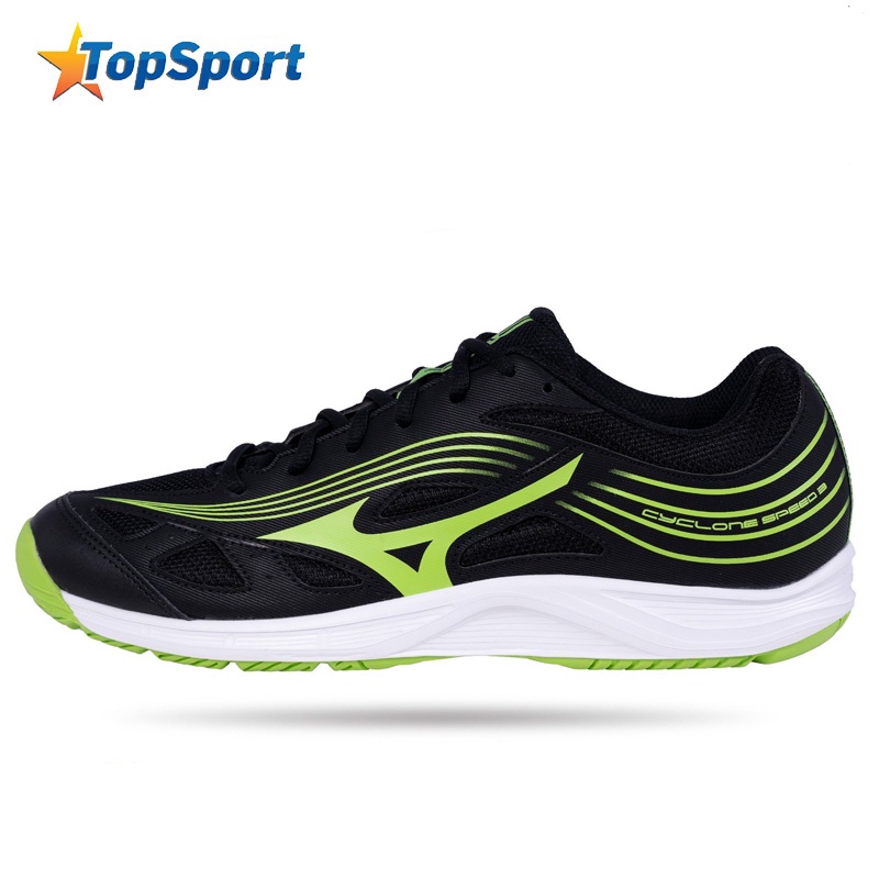 Giày thể thao cầu lông Mizuno chính hãng Cyclone Speed 3 V1GA218037 dành cho nam màu đen chuối