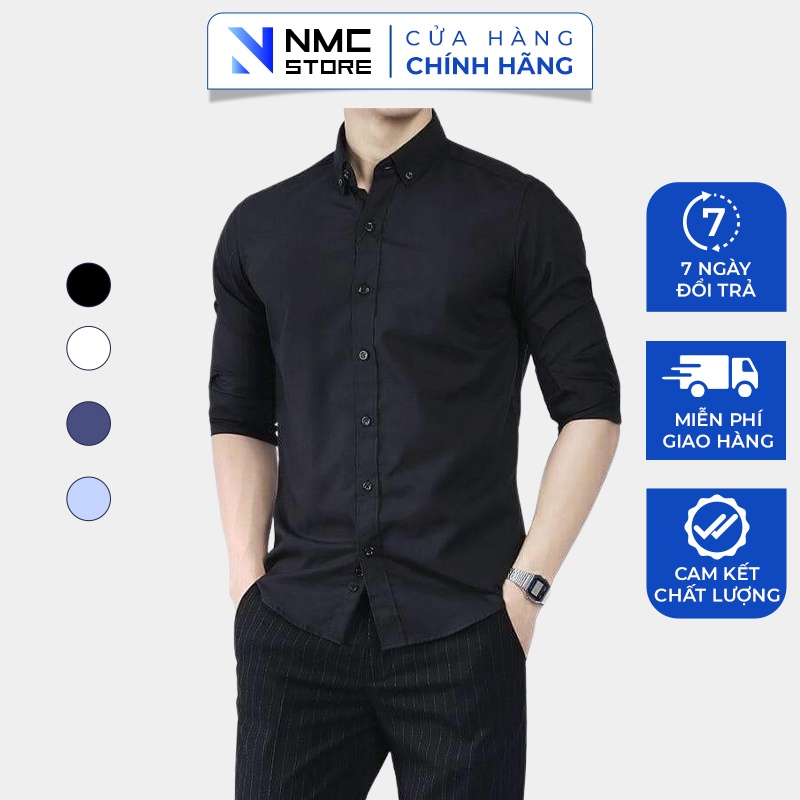 Áo Sơ Mi Nam Dài Tay Chất Lụa Oxford Kiểu Dáng Công Sở Thanh Lịch - NMC STORE