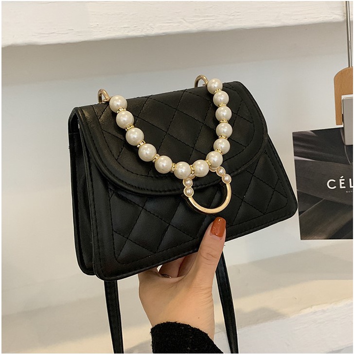 Túi xách nữ đeo chéo trần chỉ trám rất đẹp thiết kế cực sang phong cách Hàn Quốc Capucha T140