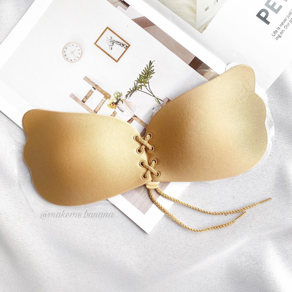 Dán ngực cánh tiên kết hợp dây rút push up có dây đeo lưng đi kèm - Dán CT dây rút