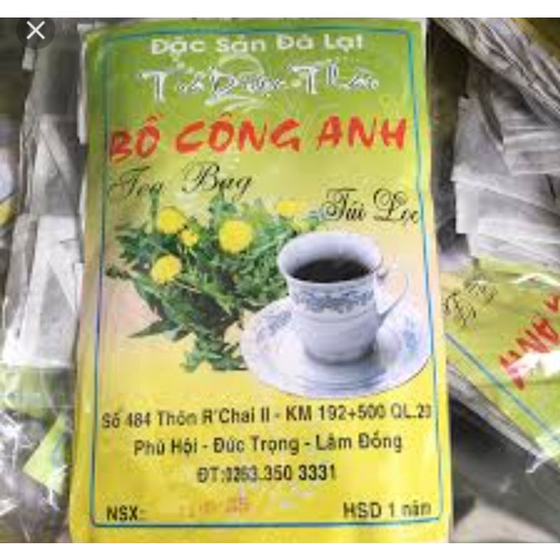 Trà bồ công anh, trà túi lọc bồ công anh đà lạt 1 gói 72 túi lọc