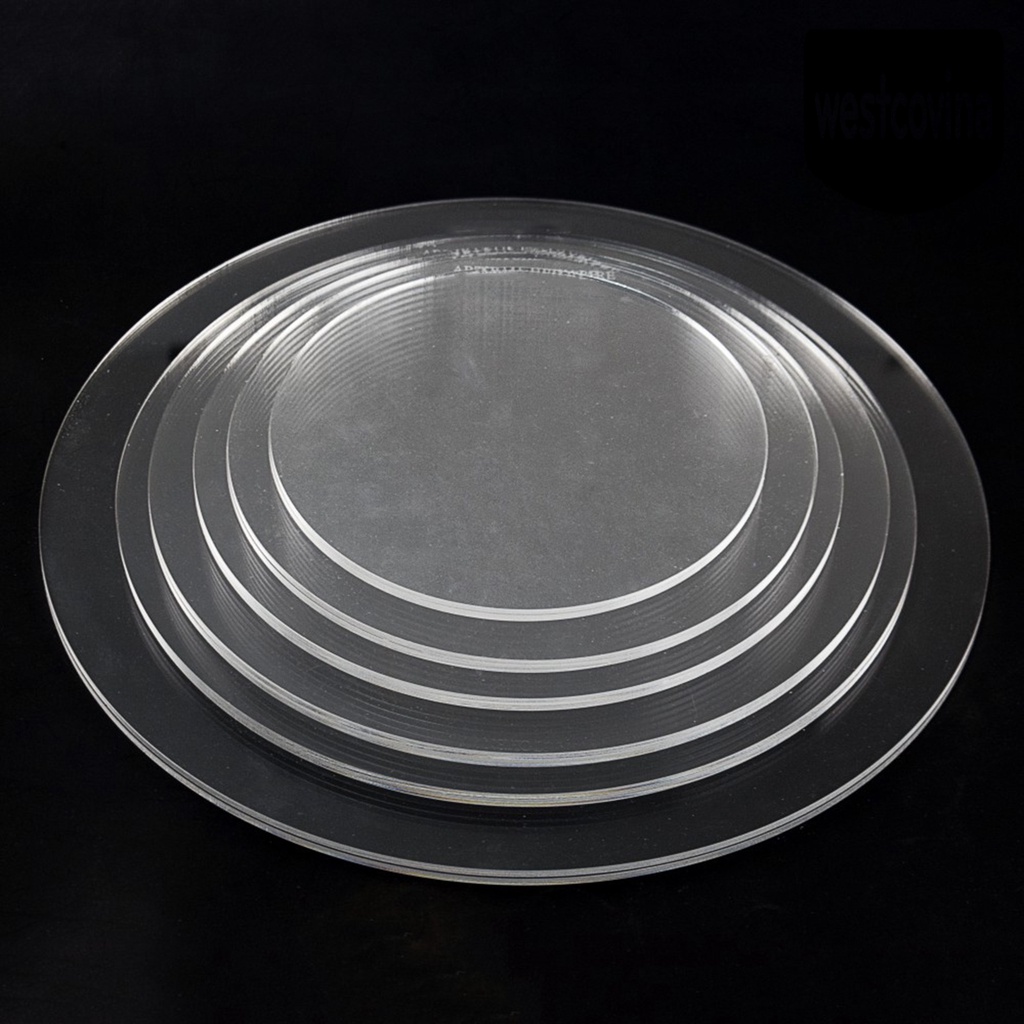 [Hot]☀ Set 2 Đĩa Nhựa Acrylic Chống Dính Dùng Để Làm Bánh Kem