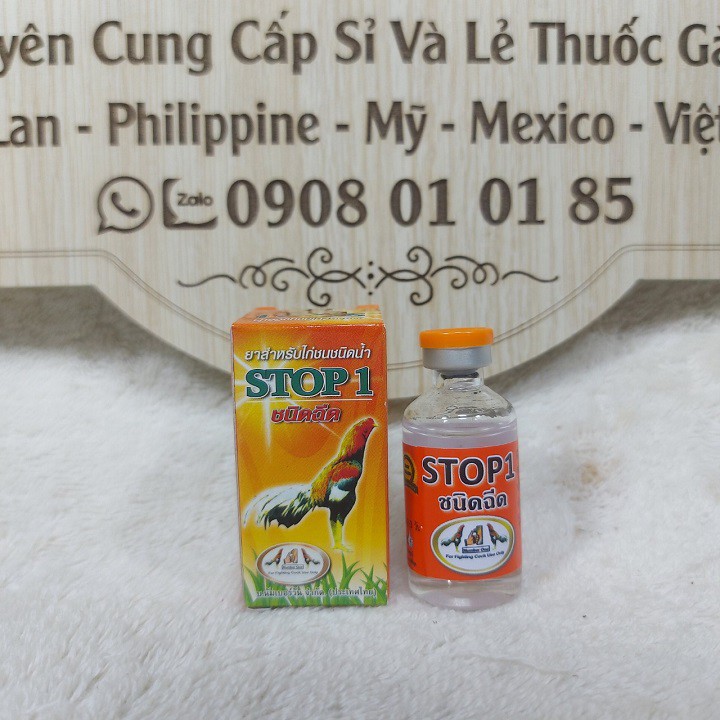 stop 1 - thuốc (tr)ị tan dành cho gà đá ( 1 LỌ / 8CC )