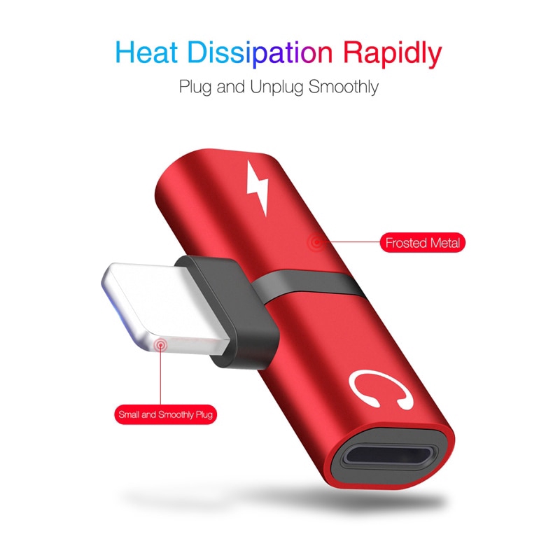 Bộ Chuyển Đổi Âm Thanh Aux Tương Thích Với iPhone Xs Max Xr X 8 7