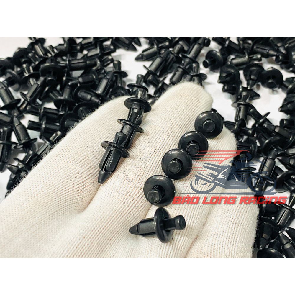 Ốc bấm nhựa chốt nhựa gắn dàn áo 6li gắn xe máy Winner , Exciter , Cbr , Sonic.... chất liệu nhựa ABS