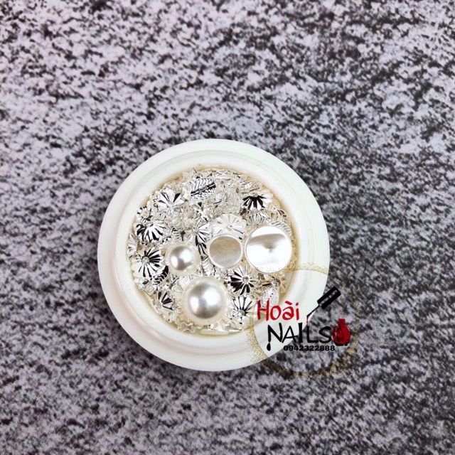 Khay kim loại mix trai - Phụ kiện Nail