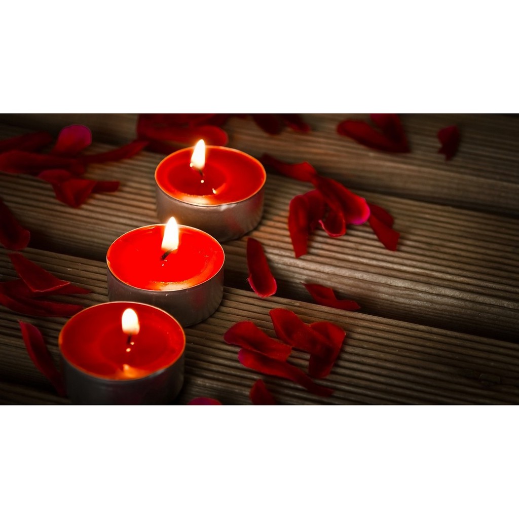 NẾN ĐỐT ĐÈN TINH DẦU TEALIGHT KHÔNG MÙI, KHÔNG KHÓI LOẠI 1 - 100 viên cháy đủ