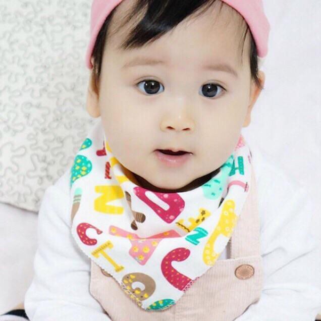 Khăn Yếm Cotton Tam Giác Cho Béz..,,