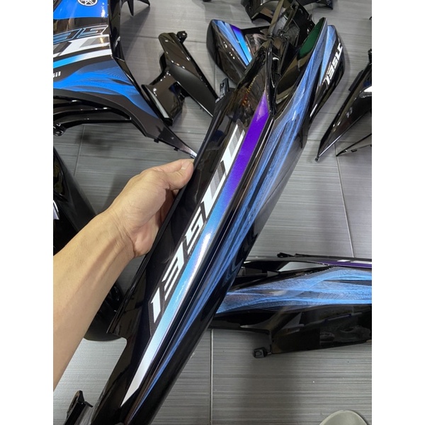 Dàn áo Exciter 135 đen bóng mẫu tem Lc V7
