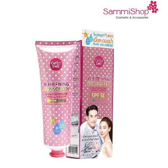 Kem chống nắng trắng da Cathy Doll L-glutathione Magic Cream SPF50 PA+++ 60ml