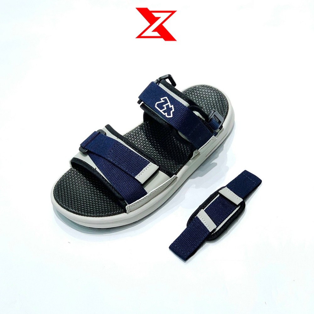 Sandal ZX Meta 2822 Streetwear quai dán All Grey & Black Grey