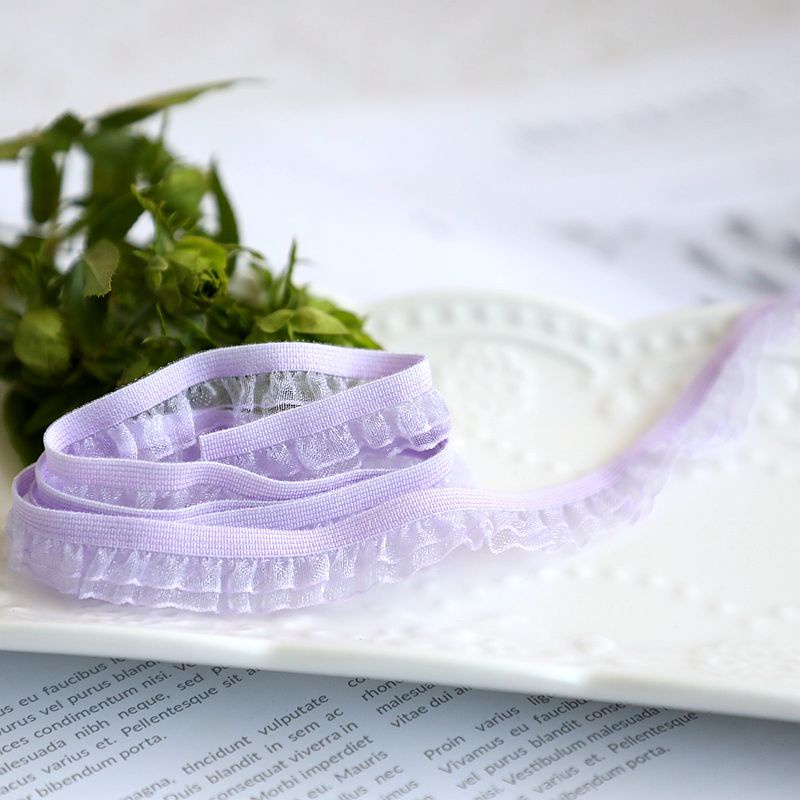 Cuộn Dây Ren 1m Nhiều Màu Làm Phụ Kiện Trang Trí Đầm Cho Nữ