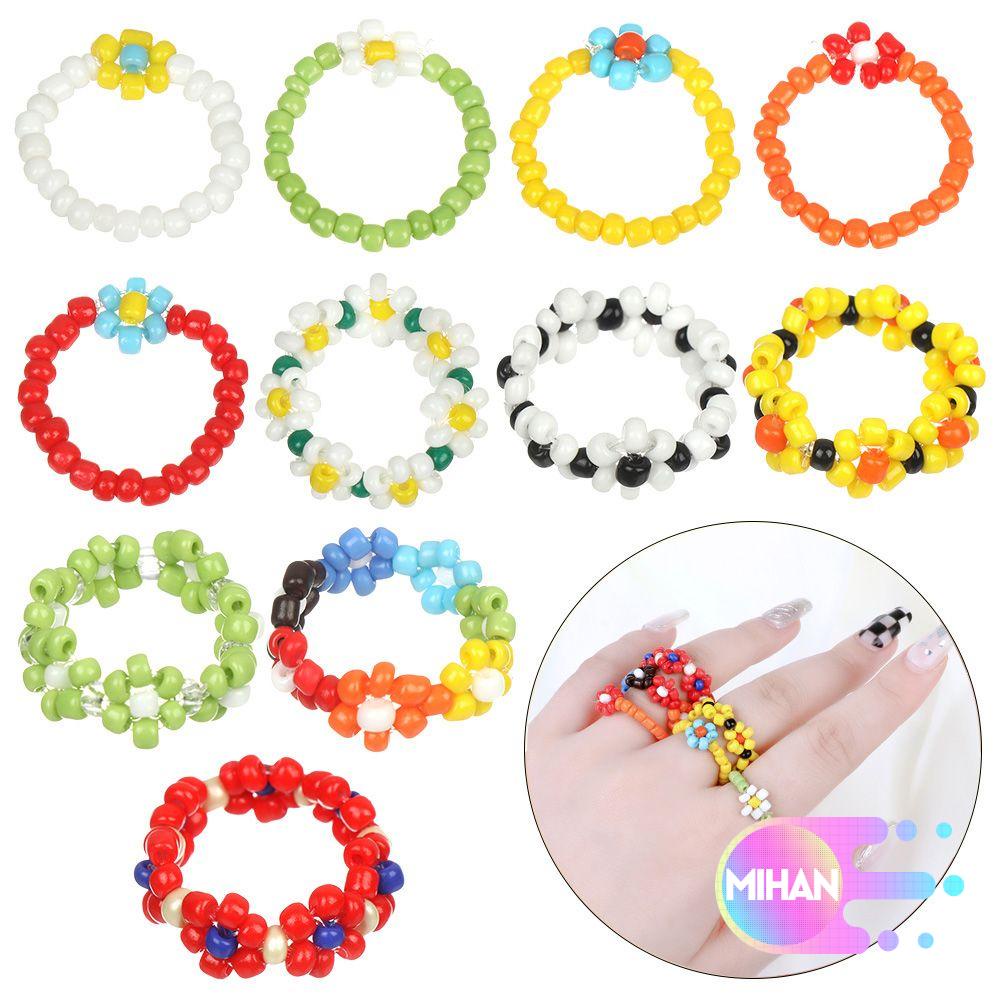 Nhẫn Đeo Tay Co Giãn Đính Hạt Nhiều Màu Sắc Thời Trang Cho Nữ MIHAN1