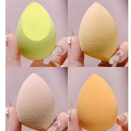 [FREESHIP] Mút Tán Kem, Set 4 Bông Mút Trang Điểm Tán Kem Nền Kèm Hộp Đựng Gấu Dễ Thương