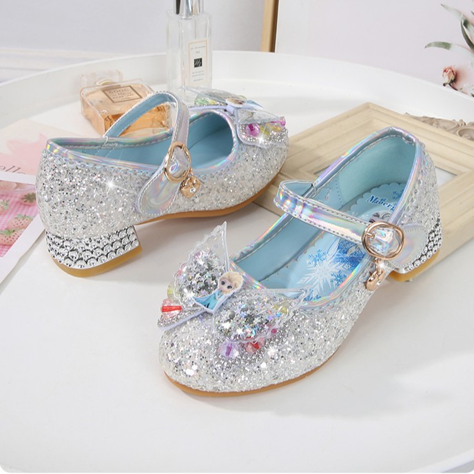 Giày cao gót công chúa elsa cao cấp cho bé gái siêu đáng yêu