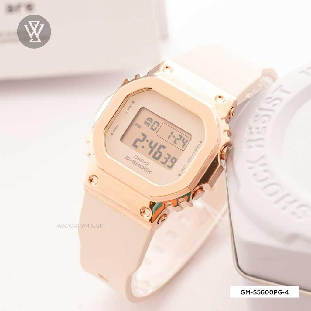 Đồng Hồ Điện Tử Nam Casio G-Shock WATCHSTORE GM-S5600PG-4DR Thiết Kế Mặt Kính Khoáng 38,5mm, Dây Nhựa, Vỏ Thép Không Gỉ