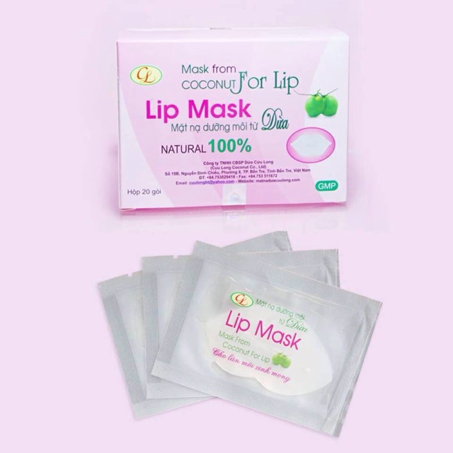 (Tặng gói mask môi) 2h mặt nạ nguyên chất cửu long dưỡng da sáng mịn