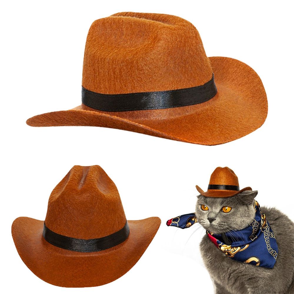 YIYU Mũ cao bồi vui nhộn trang trí cho thú cưng 1 tuổi