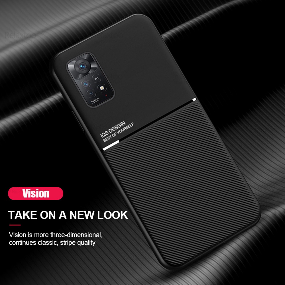 Car Magnetic Holder Case For Xiaomi Redmi Note 11 Pro 5G Silicone Shockproof Phone Cover Rdme Radmi Note11 Nota Not 11S 4G Coque