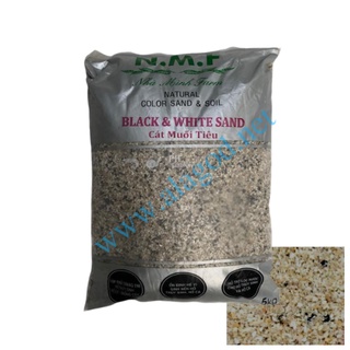Cát muối tiêu n.m.f natural color sand & soil black&white sand 5kg